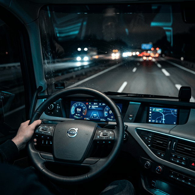 Modern HGV Cockpit