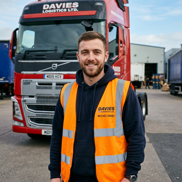 Michael Davies, Class 2 HGV Driver from Leeds